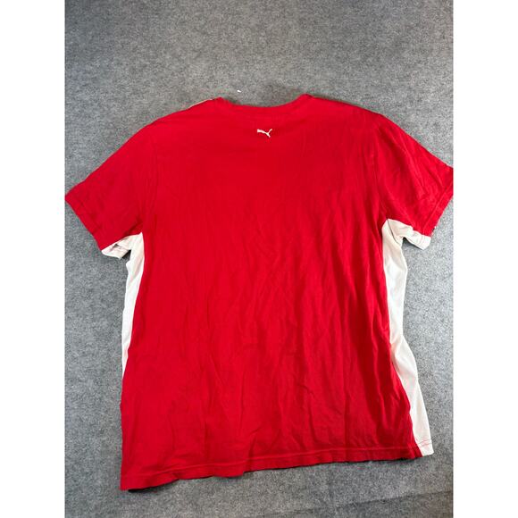 Puma Scuderia Ferrari F1 Racing T Shirt Mens XL Red White Santander Motosport - Picture 5 of 7